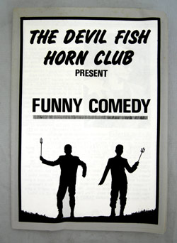 The DevilfishhornClub programme, Edinburgh 1984