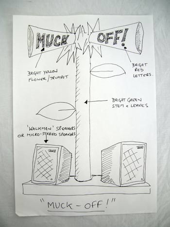 Design for Muck Off from the Blimey That's Good! Tour